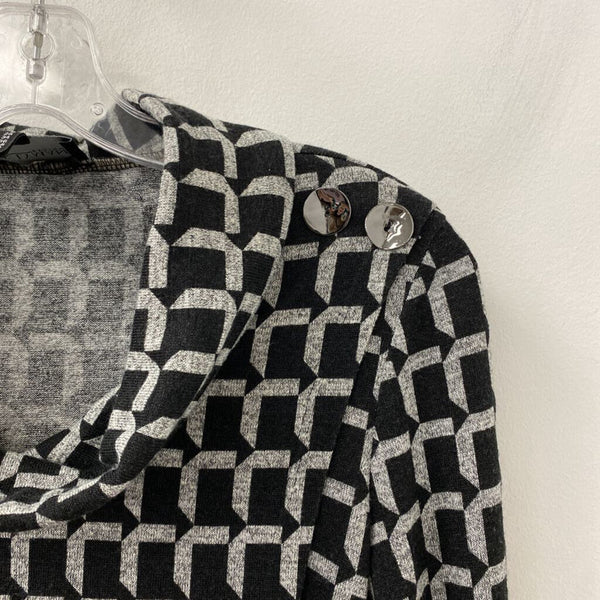 FRANK LYMAN WOMEN'S TOP black grey mix 6