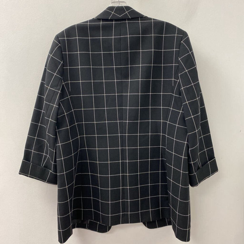 ANNE KLEIN WOMEN'S BLAZER/JACKET navy white L