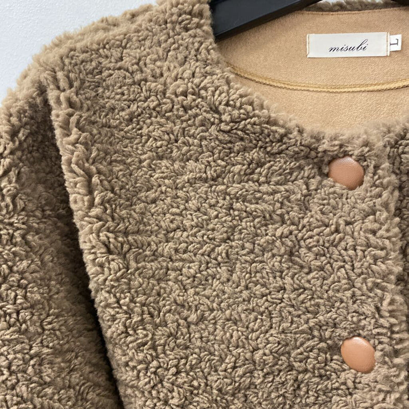 WOMEN'S COAT brown S/L