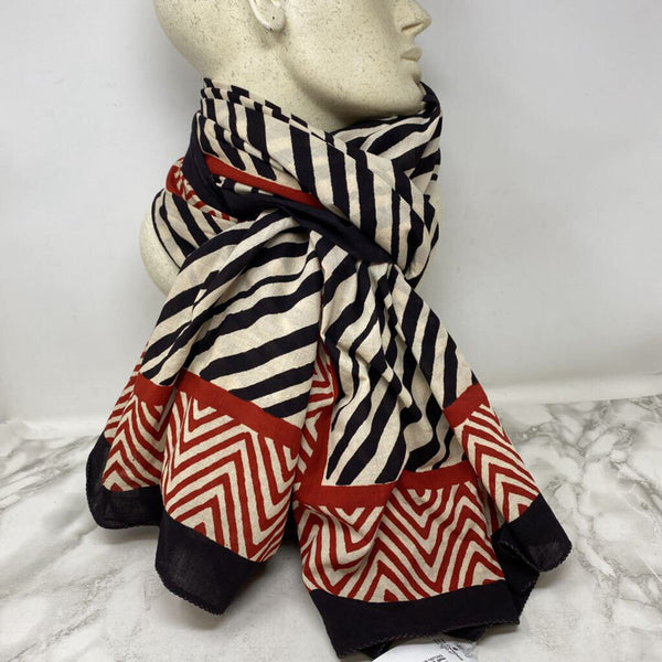 Miniature Auroville WOMEN'S SCARF/SHAWL beige red black