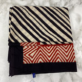 Miniature Auroville WOMEN'S SCARF/SHAWL beige red black