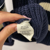 alex mill WOMEN'S SWEATER navy cream M