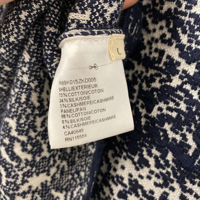 ports pure WOMEN'S SWEATER blue white L