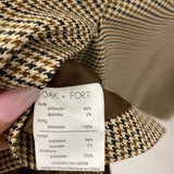 OAK + FORT WOMEN'S BLAZER/JACKET beige blue brown L