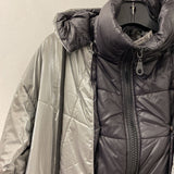 NESS WOMEN'S COAT silver black XS