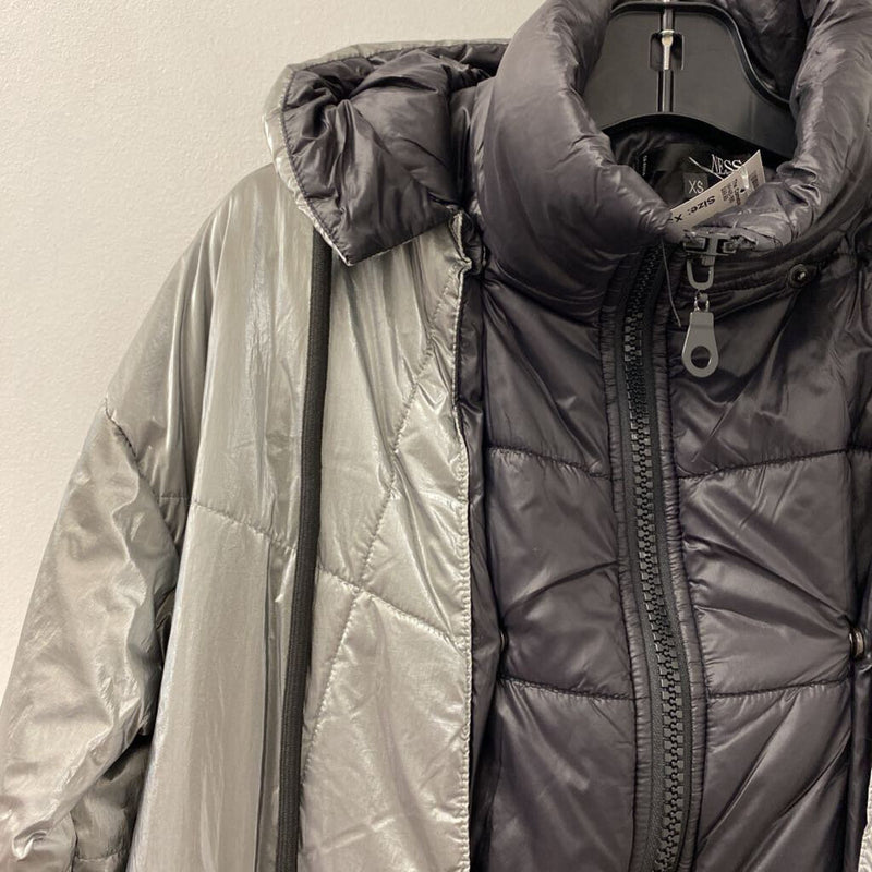 NESS WOMEN'S COAT silver black XS