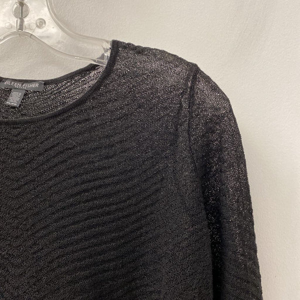 EILEEN FISHER WOMEN'S SWEATER black LP