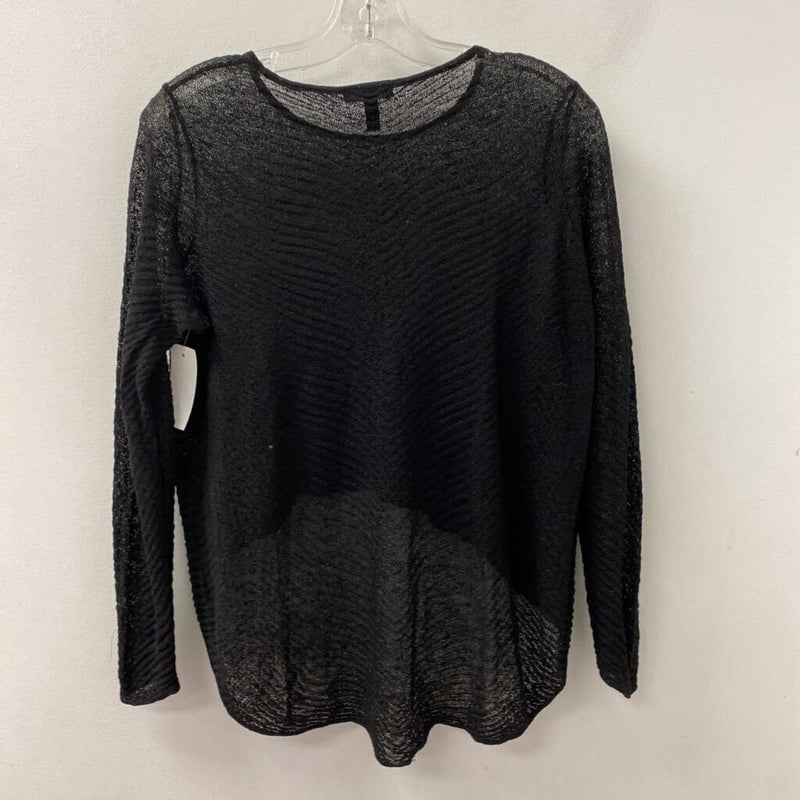 EILEEN FISHER WOMEN'S SWEATER black LP