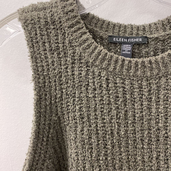 EILEEN FISHER WOMEN'S SWEATER olive green XS