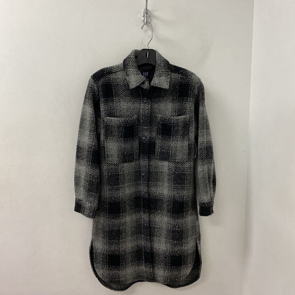 GAP WOMEN'S COAT black grey S