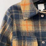 H&M WOMEN'S COAT orange brown black S