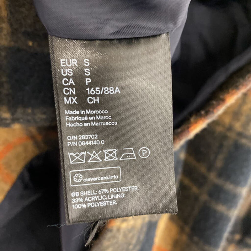 H&M WOMEN'S COAT orange brown black S