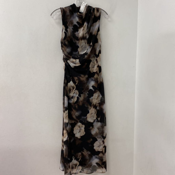 MANGO/MNG WOMEN'S DRESS brown beige black 8