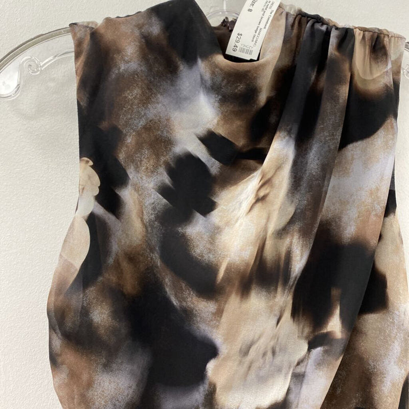 MANGO/MNG WOMEN'S DRESS brown beige black 8