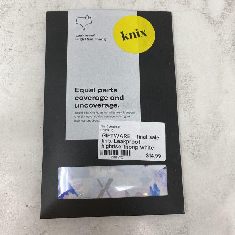 knix WOMEN'S GIFTWARE - final sale white purple blue XXL