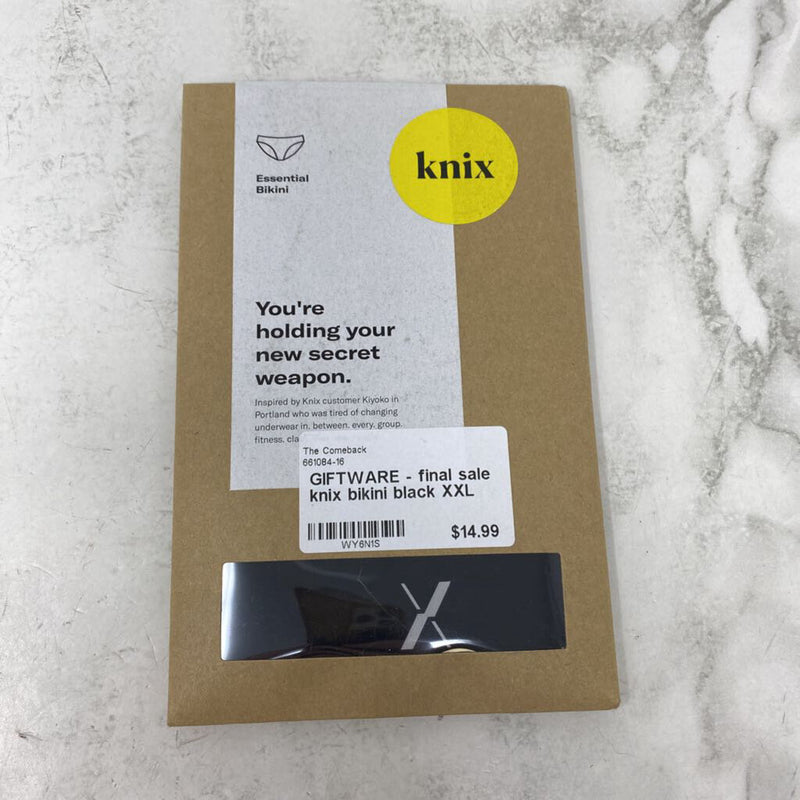 knix WOMEN'S GIFTWARE - final sale black XXL