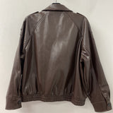 ZARA WOMEN'S BLAZER/JACKET burgundy M