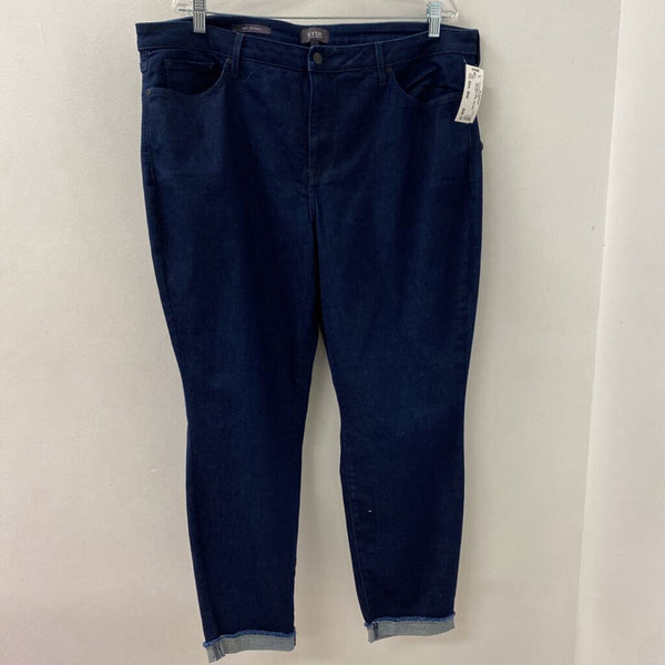 NYDJ WOMEN'S PLUS BOTTOM dark blue 18W