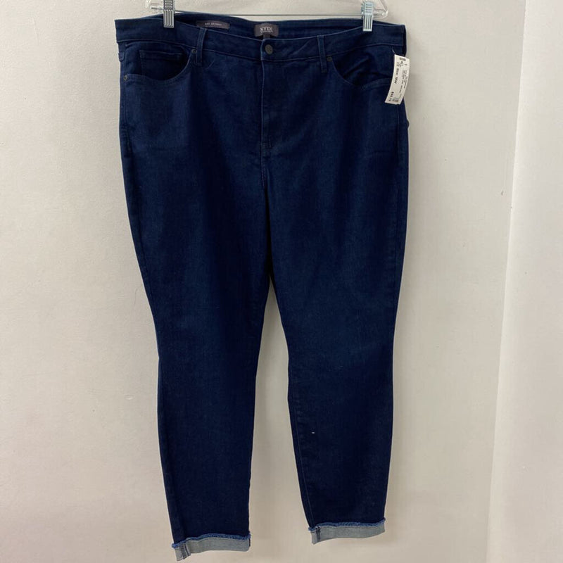 NYDJ WOMEN'S PLUS BOTTOM dark blue 18W