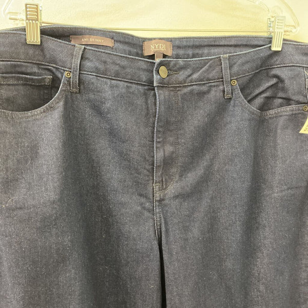 NYDJ WOMEN'S PLUS BOTTOM dark blue 18W