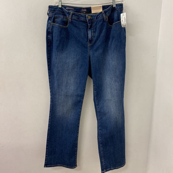 NYDJ WOMEN'S PLUS BOTTOM blue 18W