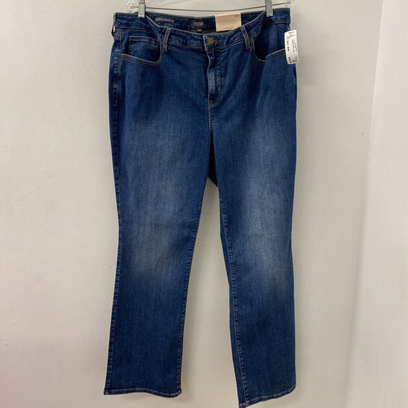 NYDJ WOMEN'S PLUS BOTTOM blue 18W