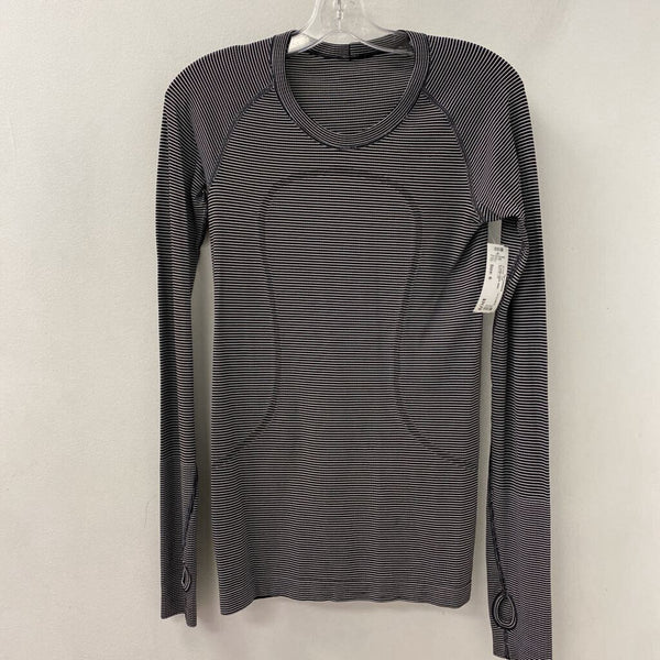 LULULEMON WOMEN'S ACTIVE TOP black white 6