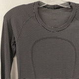 LULULEMON WOMEN'S ACTIVE TOP black white 6