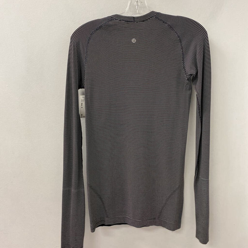 LULULEMON WOMEN'S ACTIVE TOP black white 6