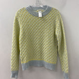 COCOGIO WOMEN'S SWEATER yellow cream grey S