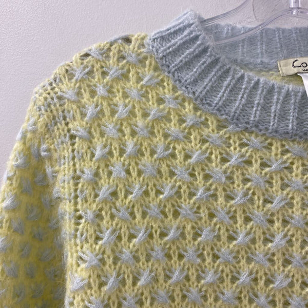 COCOGIO WOMEN'S SWEATER yellow cream grey S