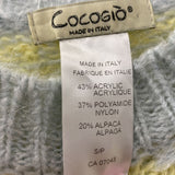 COCOGIO WOMEN'S SWEATER yellow cream grey S