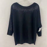 89th + MADISON WOMEN'S PLUS TOP black XL