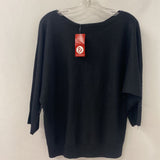 89th + MADISON WOMEN'S PLUS TOP black XL