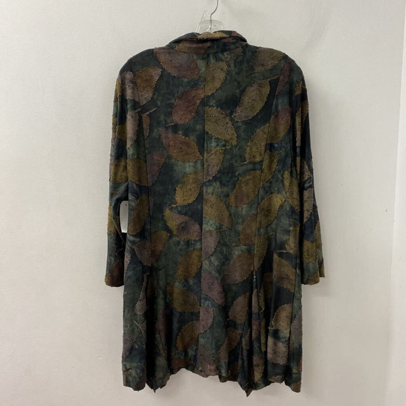 RED CORAL WOMEN'S TOP black cream brown L