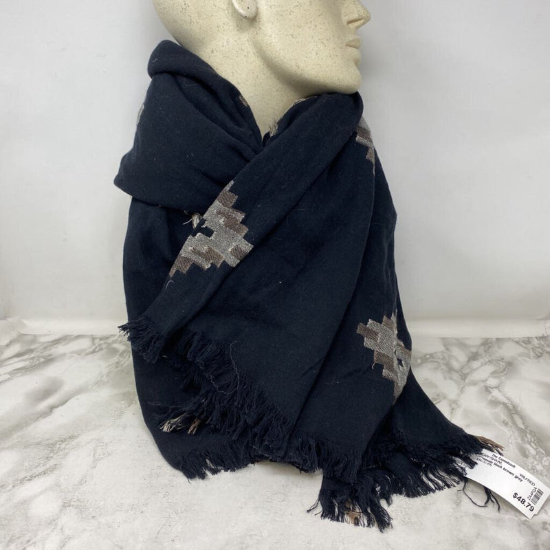 WILFRED WOMEN'S SCARF/SHAWL black brown grey