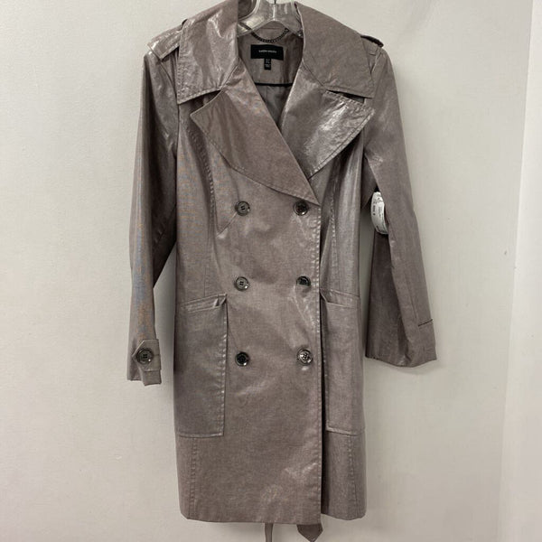 KAREN MILLEN WOMEN'S COAT silver 8