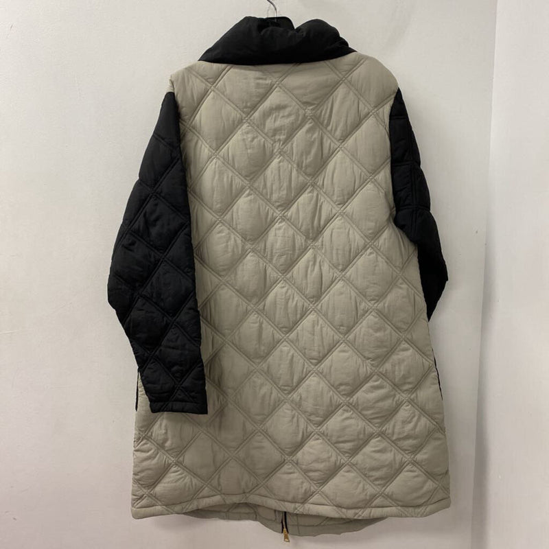 WOMEN'S PLUS OUTERWEAR black beige XXL