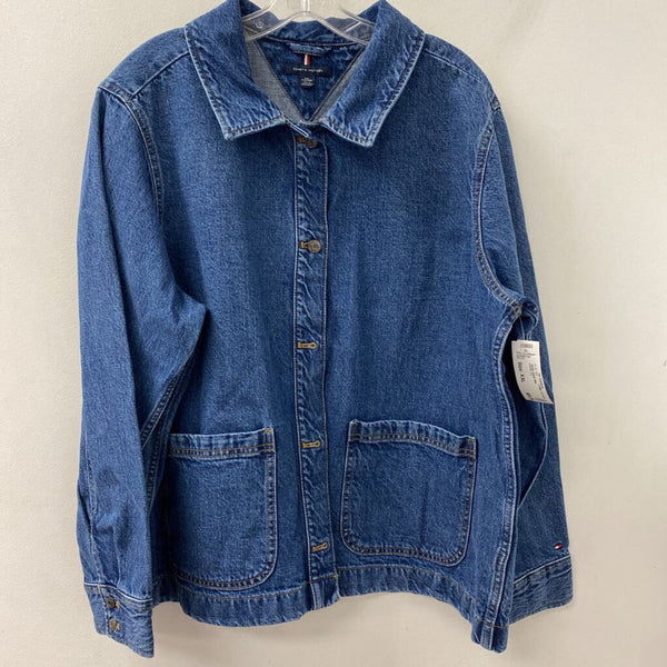 TOMMY HILFIGER WOMEN'S PLUS TOP blue XXL