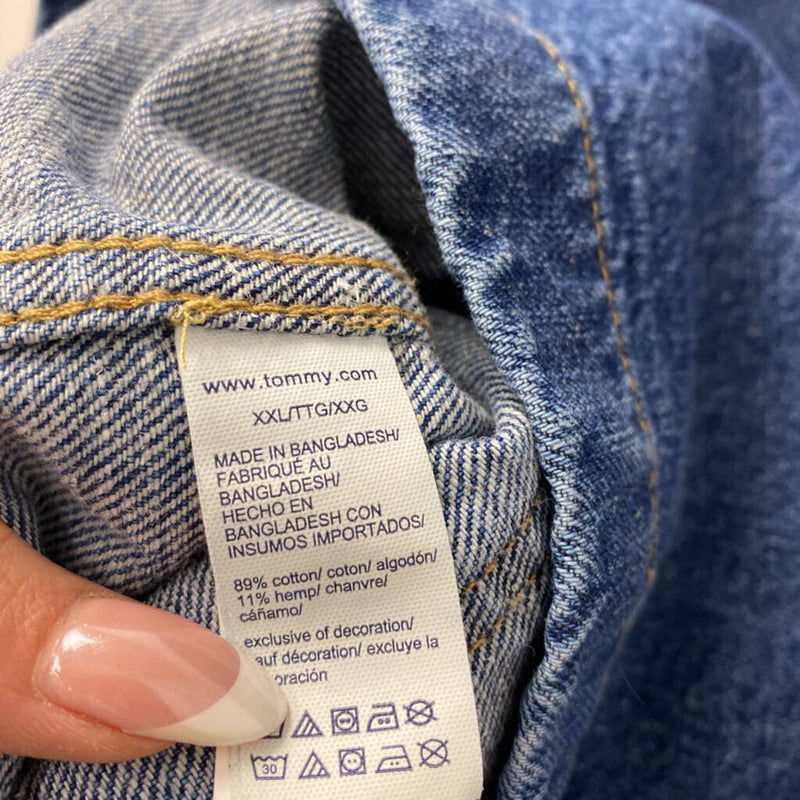 TOMMY HILFIGER WOMEN'S PLUS TOP blue XXL