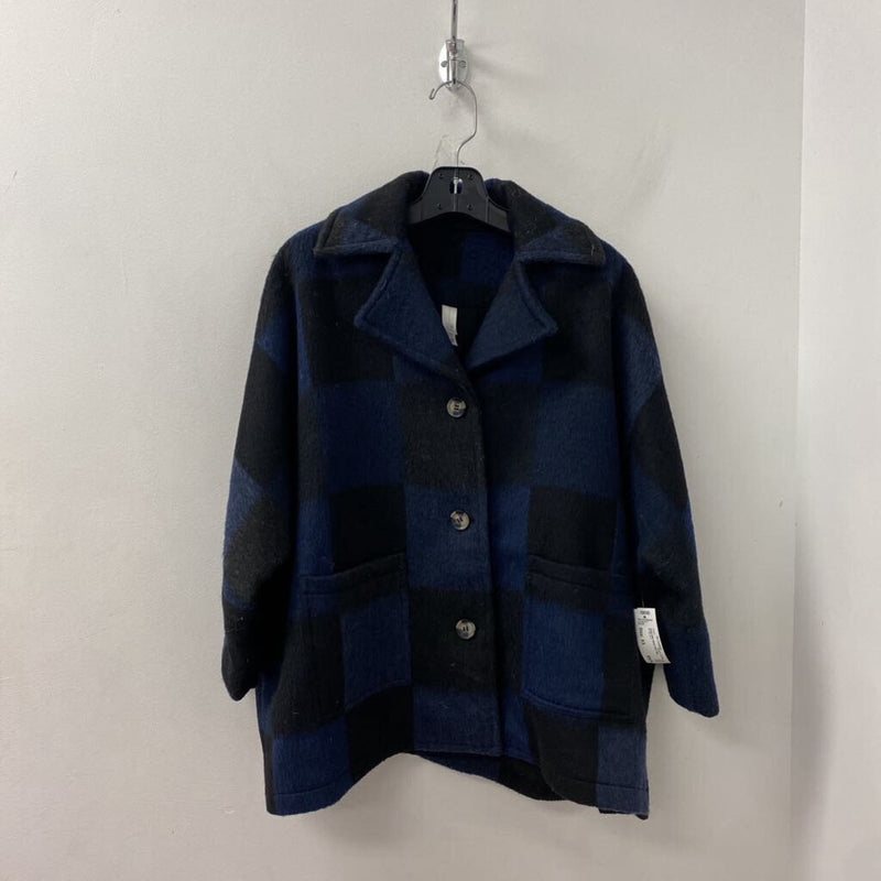 MARLA WYNNE WOMEN'S COAT navy blue XS