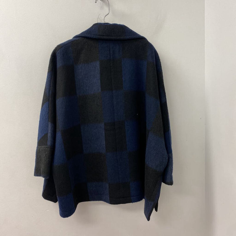 MARLA WYNNE WOMEN'S COAT navy blue XS