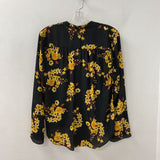 INC WOMEN'S BLOUSE/SHIRT black yellow M