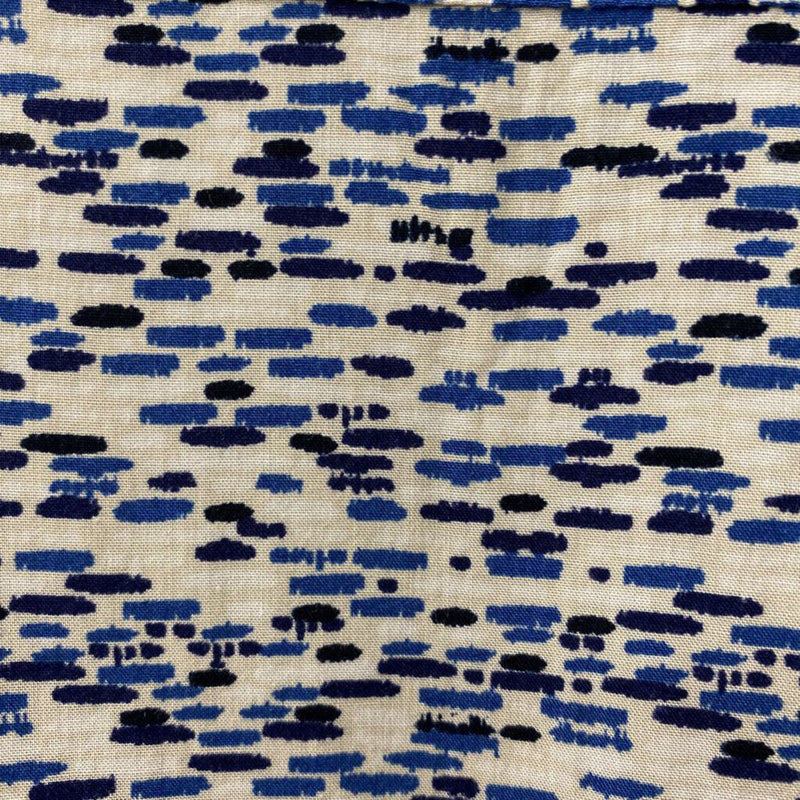 OLSEN WOMEN'S BLOUSE/SHIRT white blue navy S