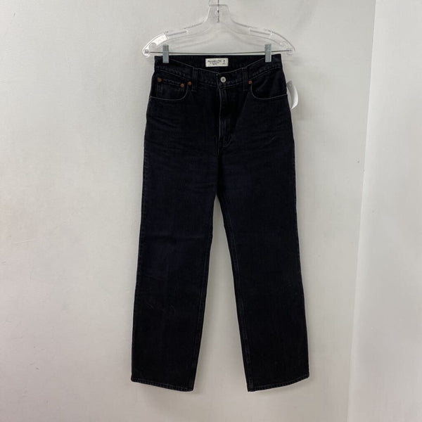 ABERCROMBIE & FITCH WOMEN'S JEANS black XS/26