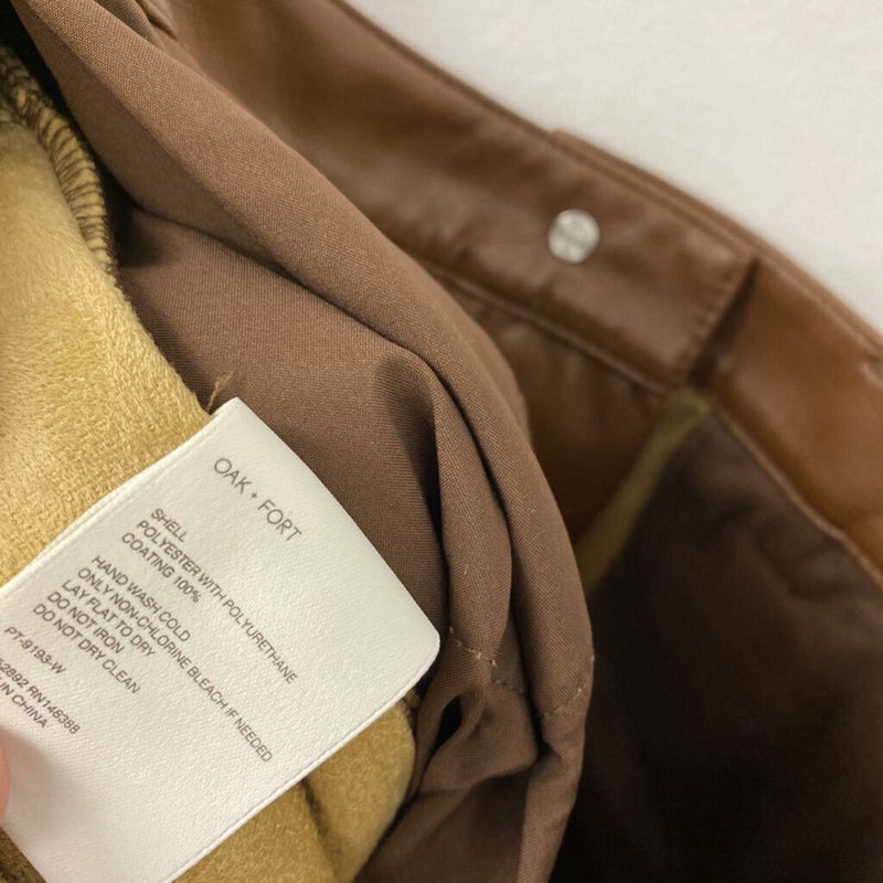 OAK + FORT WOMEN'S PANTS tan 4