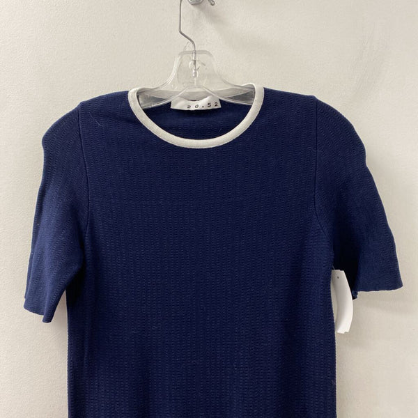 20.52 WOMEN'S DRESS navy white M