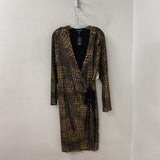 INC WOMEN'S DRESS black gold XL