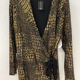 INC WOMEN'S DRESS black gold XL