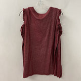 MICHAEL/Michael Kors WOMEN'S TOP burgundy silver XL